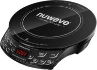 NUWAVE Flex Precision Induction Cooktop, Portable, Large 6.5” Heating Coil, Temperature from 100F to 500F, 3 Wattage Settings 600, 900, and 1300w