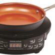 NUWAVE Flex Precision Induction Cooktop, Portable, Powerful with Large 6.5” Heating Coil, 45 Temperature Settings 100°F to 500°F, 3 Wattage Settings 600, 900, & 1300W, 9” Non-Stick Fry Pan included