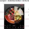 NUWAVE Pro Chef Induction Cooktop, NSF-Certified Commercial-Grade, Portable, Large 8” Heating Coil, Temp Settings from 100°F to 575°F, Perfect for Commercial & Professional Settings
