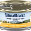 Natural Balance L.I.D. Limited Ingredient Diets Duck & Green Pea Formula Grain-Free Canned Cat Food 5.5-oz case of 24