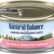 Natural Balance L.I.D. Limited Ingredient Diets Salmon & Green Pea Formula Grain-Free Canned Cat Food 5.5-oz case of 24