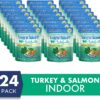 Natural Balance Platefulls Indoor Formula Turkey Salmon & Chicken in Gravy Grain-Free Cat Food Pouches 3-oz pouch case of 24