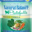 Natural Balance Platefulls Indoor Formula Turkey Salmon & Chicken in Gravy Grain-Free Cat Food Pouches 3-oz pouch case of 24