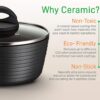 NutriChef NCCW12S 12-Piece Nonstick Kitchen Cookware Set - Professional Hard Anodized Home Kitchen Ware Pots and Pan Set