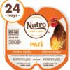 Nutro Perfect Portions Grain-Free Chicken Paté Recipe Cat Food Trays 2.6-oz case of 24 twin-packs