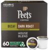 Peet's Coffee Dark Roast Decaffeinated Coffee K-Cup Pods for Keurig Brewers - Decaf House Blend 60 Count (6 Boxes of 10 K-Cup Pods)
