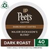 Peet's Coffee Major Dickason Blend Single Cup Coffee for Keurig K-Cup Brewers 40 count