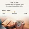 Peet's Coffee Medium Roast Ground Coffee Big Bang 10.5 Ounce Bag 6-pack