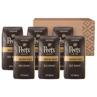 Peet's Coffee Medium Roast Ground Coffee Big Bang 10.5 Ounce Bag 6-pack