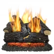 Pleasant Hearth VL-AA24D 24-in 55000-BTU Dual-Burner Vented Gas Fireplace Logs