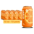 Poppi Prebiotic Soda, Orange, 12 Pack, 12 oz