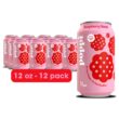 Poppi Prebiotic Soda, Raspberry Rose, 12 Pack, 12 oz
