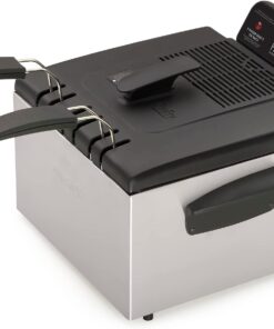 Presto 05466 Stainless Steel Dual Basket Pro Fry Immersion Element Deep Fryer