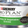Purina Pro Plan Classic Turkey & Vegetables Entree Grain-Free Canned Cat Food 3-oz can case of 24