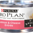 Purina Pro Plan High Protein Salmon & Cheese Entree in Sauce Wet Cat Food 3-oz pull-top can case of 24