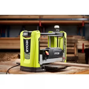 RYOBI AP1305 15 Amp 12-1/2 in. Corded Thickness Planer with Planer Knives, Knife Removal Tool, Hex Key and Dust Hood