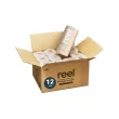 Reel Recycled Paper Towels, 12 Rolls, 2-Ply, Eco-Friendly, Hypoallergenic