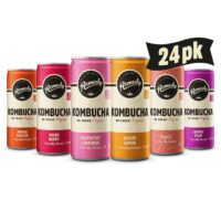 Remedy Kombucha Tea Organic Drink - Sugar Free, Keto, Vegan & Gluten Free - Sparkling Live Cultured, Long-Age Brewed Beverage - 6 Flavor Variety Pack - 8.5 Fl Oz Can, 24-Pack