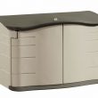 Rubbermaid FG374801OLVSS Olive/Sandstone Resin Outdoor Storage Shed (Common: 55-in x 28-in; Interior Dimensions: 47-in x 21-in)