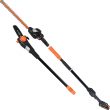 Scotts CLPS40020S 20-Volt 2-in-1 Cordless Covertible Saw/Pole Hedge Trimmer, Black