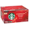 Starbucks Coffee Holiday Blend K Cup Pods 29.2 Oz 72 Count