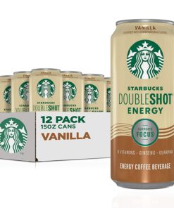 Starbucks Doubleshot Energy Espresso Coffee Vanilla 15 oz Cans (12 Pack)