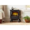 StyleWell EST-417-10 Kingham 400 sq. ft. Panoramic Infrared Electric Stove in Black with Electronic Thermostat