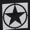 Sunnydaze Decor KF-ASFP-BLK 36 in. W x 22.5 in. H Round Steel Wood Burning Fire Pit with Cooking Grate and Spark Screen Sunnydaze Decor KF-ASFP-BLK 36 in. W x 22.5 in. H Round Steel Wood Burning Fire Pit with Cooking Grate and Spark Screen