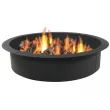 Sunnydaze Decor NB-FPRHD39 39 in. Dia x 10 in. H Round Steel Wood Burning Fire Pit Ring Liner