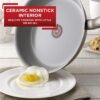 T-fal G919SE64 Initiatives Ceramic Nonstick Dishwasher Safe Toxic Free 14-Piece Cookware Set, Gold