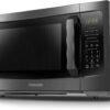 TOSHIBA ML-EM45P(BS) Countertop Microwave Oven with Smart Sensor and Position Memory Turntable, Memory Function, 1.6 Cu.ft with 13.6