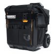 TOUGHBUILT TBL-CT-61-14 Massive Mouth Hard Bottom Large Black Polyester 14-in Zippered Rolling Tool Bag