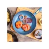 Thyme & Table Non-Stick 12-Pieces Cookware Set, Blue