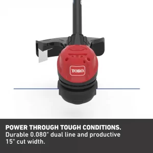 Toro 51831T 60V Max Lithium-Ion Brushless Cordless 15 in. / 13 in. String Trimmer - Battery and Charger Not Included