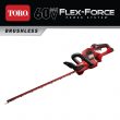 Toro 51840T Flex-Force 24 in. 60V Max Lithium-Ion Cordless Hedge Trimmer (Bare-Tool)