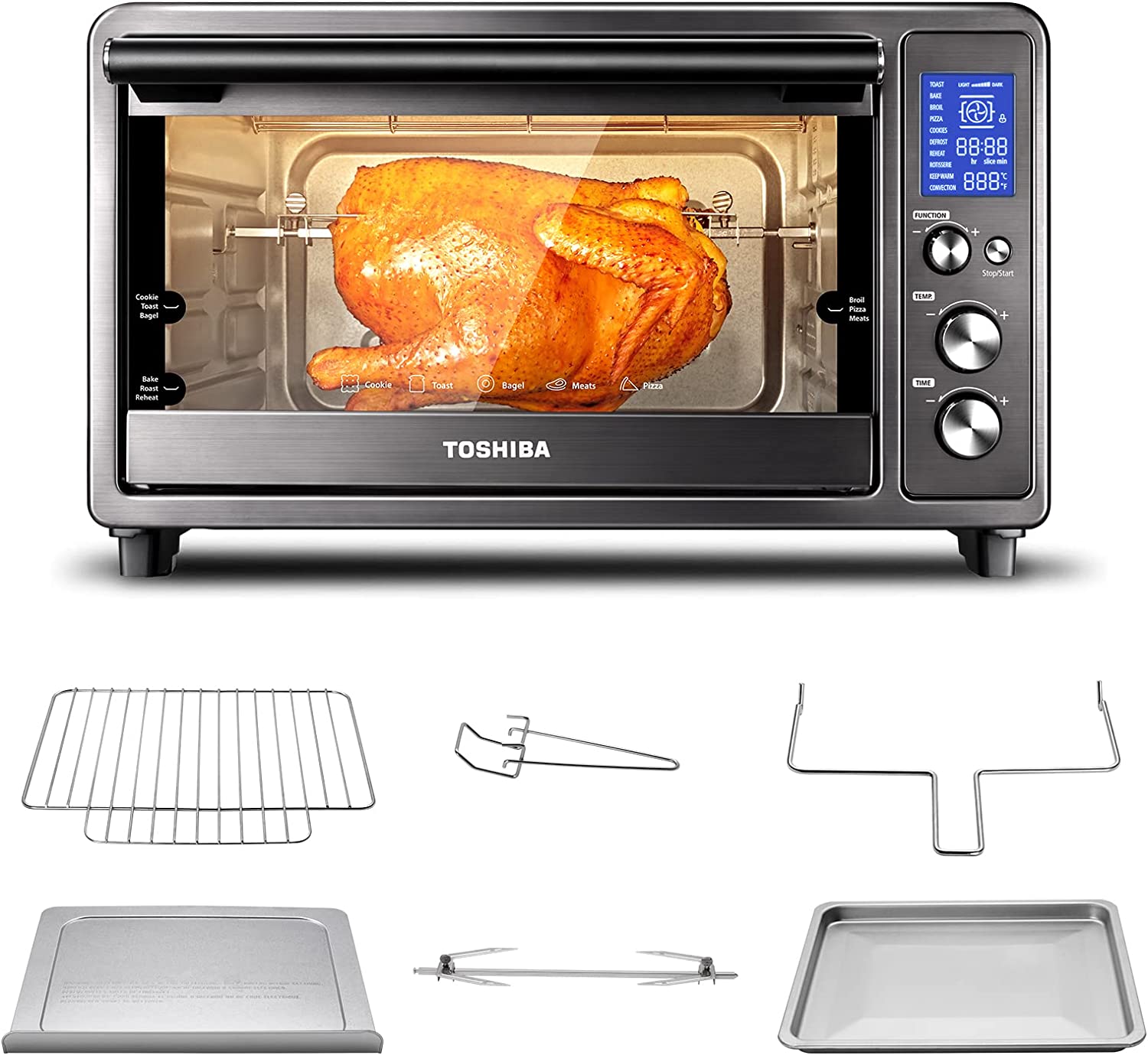 https://discounttoday.net/wp-content/uploads/2022/10/Toshiba-Speedy-Convection-Toaster-Oven-Countertop-with-Double-Infrared-Heating-10-in-1-with-Toast-Pizza-Rotisserie-Larger-6-slice-Capacity-1700W-Black-Stainless-Steel-Includes-6-Accessories.jpg