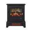 Twin Star Home DFI-7105-01 1000 sq. ft. Black Freestanding Electric 3D Infrared Stove