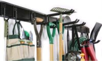 Ultrawall Rack, 13PCS Wall Mount Tools Home Storage System, Adjustable Heavy Duty Steel Garage Organization(9 Hooks, 4 Rails)