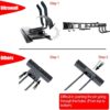 Ultrawall Rack, 13PCS Wall Mount Tools Home Storage System, Adjustable Heavy Duty Steel Garage Organization(9 Hooks, 4 Rails)