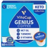 VitaCup Genius Coffee Pods, Infused w/ MCT Oil, Turmeric, Vitamins, 60-count