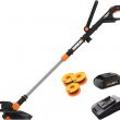 WORX WG170.2 POWER SHARE 20-volt 12-in Straight Cordless String Trimmer Edger Capable (Battery Included)