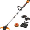 WORX WG184 Power Share POWER SHARE 40-volt Max 13-in Straight Cordless String Trimmer Edger Capable (Battery Included)
