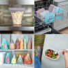 Zip Top 10-Piece Reusable Platinum Silicone Food Containers