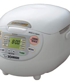 Zojirushi NS-ZCC18 Neuro Fuzzy 10-Cup Premium White Rice Cooker with Built-In Timer
