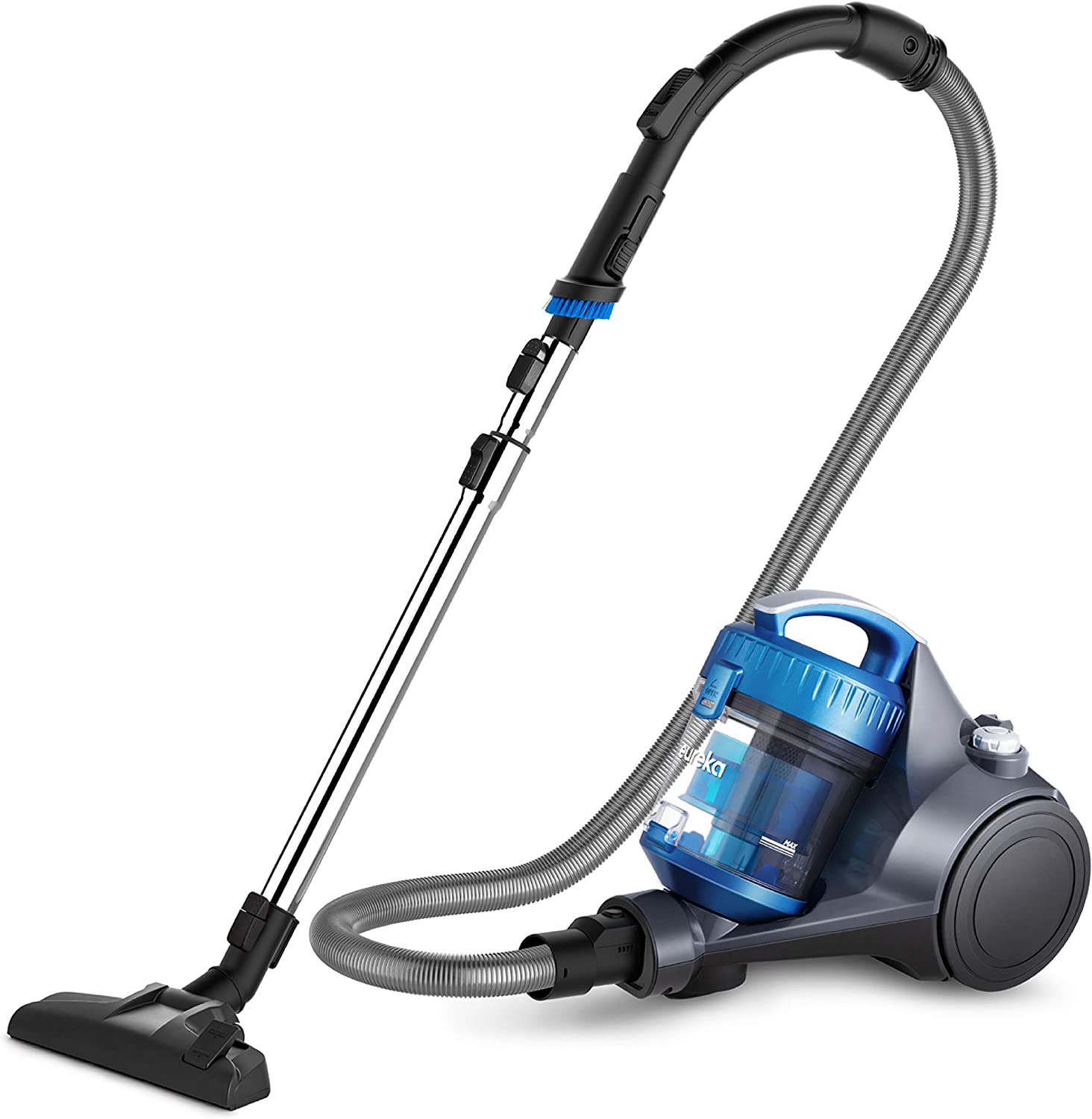 Eureka WhirlWind Bagless Canister Vacuum Cleaner Lightweight Vac For Carpets And Hard Floors Blue 