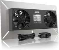 ALORAIR Crawlspace Ventilation Fan, Crawlspace Fan vent with Temperature Humidity Controller, Timing Cycle, Speed Control, for garage, shed, crawl space, basements, 240CFM (Air-out)