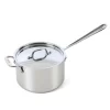 All-Clad 4204 with loop Stainless Steel Tri-Ply Bonded Dishwasher Safe Sauce Pan with Loop Helper Handle and Lid Cookware, 4-Quart, Silver All-Clad 4204 with loop Stainless Steel Tri-Ply Bonded Dishwasher Safe Sauce Pan