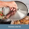 All-Clad 4204 with loop Stainless Steel Tri-Ply Bonded Dishwasher Safe Sauce Pan with Loop Helper Handle and Lid Cookware, 4-Quart, Silver All-Clad 4204 with loop Stainless Steel Tri-Ply Bonded Dishwasher Safe Sauce Pan