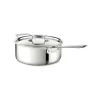 All-Clad 4206 Stainless Steel Tri-Ply Bonded Dishwasher Safe Deep Saute Pan with Lid / Cookware, 6-Quart, Silver