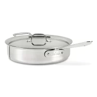 All-Clad 4203 Stainless Steel Tri-Ply Bonded Dishwasher Safe Sauce Pan with  Lid / Cookware, 3-Quart, Silver 